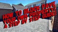 block paving how to block pave a step by step guide #landscaping #paving #garden