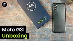 Motorola Moto G31 unboxing