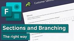 Microsoft Forms | The Right Way to Add Sections and Branching to your Form