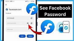 How To See Facebook Password If You Forgotten It (2024). Find Your Facebook Password