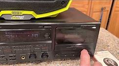 Kenwood KX-W8060 Stereo Double Cassette player & recorder demo and test