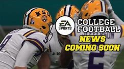 News for EA Sports College Football 2024 Coming Monday