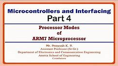 ARM Processor Modes | Microcontrollers and Interfacing Part 4