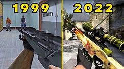 Evolution of Counter-Strike Games 1999-2022