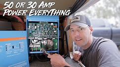 RV Inverter Setup! How To Power It All! 50 Amp and 30 Amp.