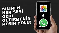 iPHONE VE İCLOUDDAKİ SİLİNEN VERİLERİ GETİRME (Silinen Fotoğraflar, Videolar ve Her Şeyi Kurtar)