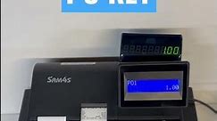 Using the PO Key | SAM4s ER-900 Series Cash Registers