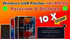 Hfz USB Patcher Windows Checkra1n Jailbreak Passcode/Disabled iPhone 6S/6S+/SE/7/7+/8/8+/X/iPad/iPod