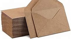 Kraft Mini Envelopes Brown Kraft Envelopes for Gift Cards and Business Cards (4"x2.75" 100 Pack)…