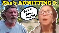 STALKER ADMITS HE'S A DRUG DEALER