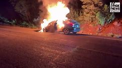 Arizona man heroically saves two toddlers from burning car moments before it's engulfed in flames