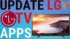 📺 LG Smart TV: How To Update Apps