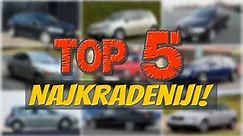 Top 5: Najkradeniji automobili u Srbiji i na Balkanu
