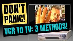 How to connect VHS to smart TV in the UK! THREE ways to connect VCR to smart TV