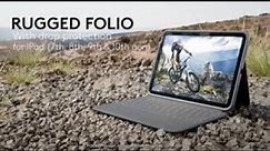 Logitech Rugged Folio Keyboard Case for iPad (7th , 8th, 9th & 10th generation)