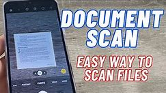 How to Scan DOCUMENTS using Your CAMERA on Samsung Galaxy A14 | A24 | A34 | A54