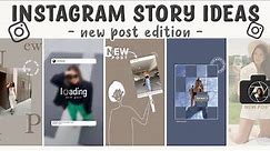 6 Creative ‘NEW POST’ Instagram Story Ideas | using the IG APP ONLY | pt.4
