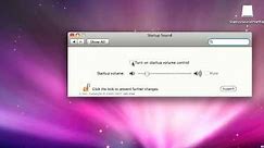 How to turn off (disable) Mac's startup sound !