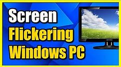How to Fix Screen Blinking & Flickering on Windows 11 Computer (Fast Method)