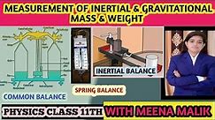 Measurement of Mass : Gravitational and Inertial | Class 11 Physics Unit 1 Units & Measurement, L-10