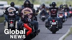 Hells Angels roll towards Canadian farm for massive weekend party