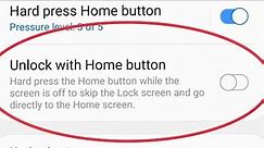 How To On Off Unlock With Home Button Settings in Samsung Galaxy S9