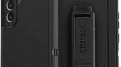 OtterBox Galaxy S22+ Defender Series Case - BLACK, rugged & durable, with port protection, includes holster clip kickstand