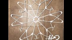 #2 snowflake out of hangers how to
