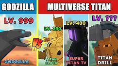 Godzilla vs NEW Skibidi Titans Level Challenge | Kaiju Animation