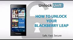 HOW TO UNLOCK BlackBerry Leap