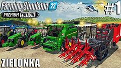 THE ADVENTURE BEGINS! | 500 COWS FARM - Zielonka | Farming Simulator 22 PREMIUM EDITION - Episode 1