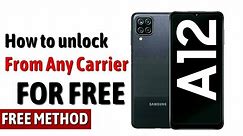 Samsung Galaxy A12 Unlock US Cellular