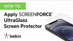 How To: Apply Your SCREENFORCE™ UltraGlass Screen Protector for iPhone 12/iPhone 13 models