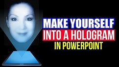 How to Make a 3D Hologram Video of Yourself... in PowerPoint!