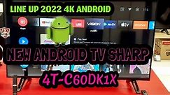 NEW LED SHARP 4T-C60DK1X || NEW SERI'S ANDORID TV SHARP 2022