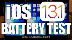 iOS 13.1 Battery Life / Performance Test on iPhone SE, 6S, 7, 8 and iPhone XR