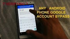 how to unlock google account any android phone