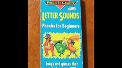 VHS RIP! 1997's ROCK'N LEARN Letter Sounds - Phonics for Beginners. Retro Kid Songs 90's Nostalgia