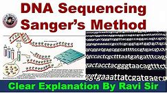 DNA Sequencing By Sangers Method | Dideoxy ribose method | Chain termination method | HSR Bioinfo