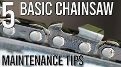 Five Basic Chainsaw Maintenance Tips for Beginners // How To