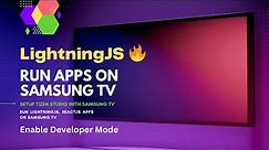 🖥🔥Setup Tizen Studio, Run LightningJS and ReactJS Apps on SamsungTV