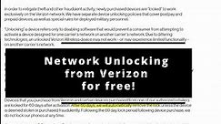 How to Network Unlock your phone from Verizon for free