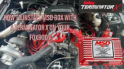 HOW TO INSTALL MSD BOX WITH HOLLEY TERMINATOR X ON A '79-'93 FOXBODY MUSTANG