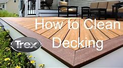 How to Clean Trex Composite Decking | Trex - YouTube