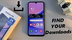 Samsung Galaxy A15: How To Find Downloads | Find ALL Downloads