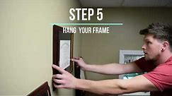 How to Hang a Frame that has a Saw Tooth Hanger