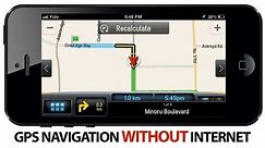 How to use GPS Navigation WITHOUT Internet on iPhone