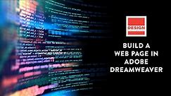 Build a Web Page in Dreamweaver