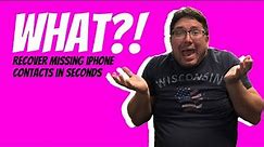 My iPhone Contacts Keep Disappearing | How to Fix in Seconds