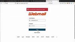 Use Webmail to send and receive emails